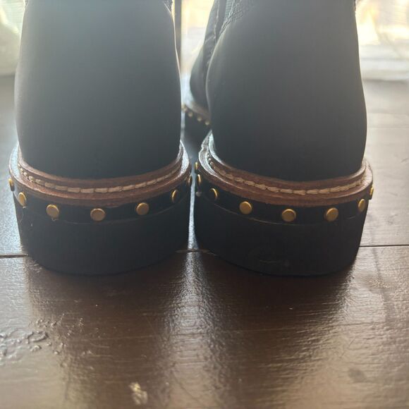 Free People Atlas Puffer Chelsea Boot in Black Bike Moto Size 38 US Size 7.5 - Picture 8 of 16